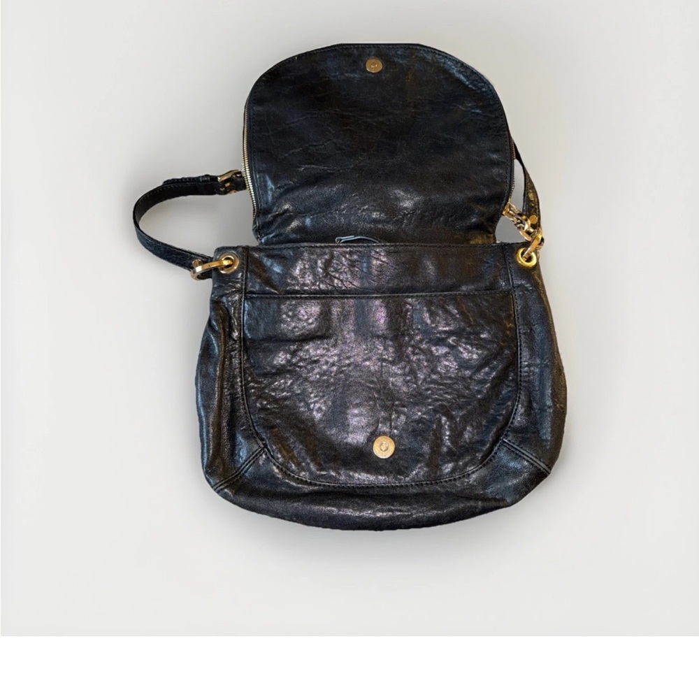 Michael Kors Shiny Black Crossbody Bag - Picture 2 of 7